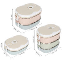 Caja De Almuerzo Portátil De Acero Inoxidable Para Estudiantes Y Trabajo Contenedor De Alimentos Con Utensilios De Cocina Resistentes Al Agua Caliente - details 4