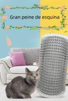Juguete De Masaje Y Aseo Para Gatos Con Nepenthe Pared Esquina Rascador Y Cepillo Suave Herramienta De Masaje Y Rascado Para Perros Y Gatos Pequeños - details 1