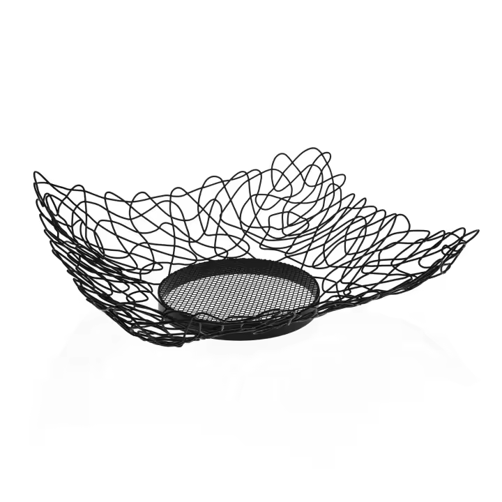 Versa Guggen Frutero, moderno, Medidas (Al x L x An) 30 x 4,3 x 30 cm, , Color Negro - 1