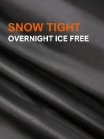 Cubierta De Parabrisas Para Coche 150x70cm Protección Contra Nieve Y Sombra 190T Tejido Plateado Protector Frontal De Escarcha Y Sol - details 6