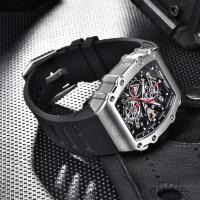 Reloj De Cuarzo Para Hombre PAGANI DESIGN 2023 Forma De Cuenco 40MM Vidrio De Zafiro Resistente Al Agua Y Luminoso Pulsera De Silicona Estilo Casual - details 17