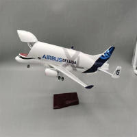 Modelo De Avión Airbus A300-600 Beluga Airlines 42cm Escala Aluminio Kit De Accesorios Para Decoración Del Hogar Y Jardín - details 4