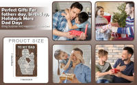 Regalo De Cumpleaños Para Padre Metal Tin Sign De Hierro Para Sala De Estar Decoración De Pared Para Padre Y Papá Tamaño 8x12 Pulgadas - details 2