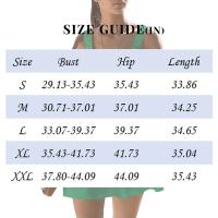 Vestido De Tenis Para Mujer Con Sujetador Integrado Y Short Vestido De Ejercicio De Moda Casual Con Cuello En V Y Manga Larga Vestido De Golf Mini De Verano - details 19