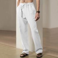 Nuevos Pantalones Anchos Para Hombre Algodón Ligeros Deportivos Streetwear Verano Color Sólido Grande Pantalones De Sudor - details 3