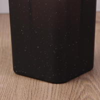 Porta Cepillo De Dientes Negro De Plástico Con Tapa De Bambú Dispensador De Loción Caja De Jabón Accesorios De Baño - details 16