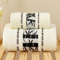 Juego De Toallas De Baño 2pcs Fibra De Bambú 100% Tela Jacquard Lujo Bordado Geométrico Regalo Deportivo Toallas De Mano Y Rostro Cubiertas - details 7
