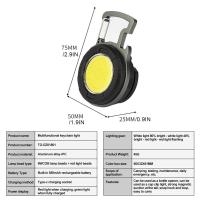 Linterna De Bolsillo LED COB Portátil Con Abrebotellas Luz De Trabajo Miniatura Recargable Tipo C Para Camping Al Aire Libre - details 14