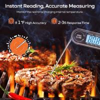 Termómetro digital para Carne Cocinar en freidora de Aire, termómetro para Alimentos con sonda grande (Pilas incluidas) - details 0