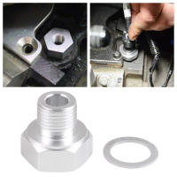 Adaptador De Conector Para Sensor De Presión De Aceite De Motor M12x1.5 a 1/8 NPT Con Washer M16x1.5 a 1/8 NPT Para LS Swap - details 12