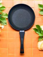Juego de 3 Sartenes cocina PLATINUM con Revestimiento Antiadherente | Inducción en Toda La Superficie | Tamaños y Modelos a Elegir Ø18/20/22/24/26/28/30/32 cm | Mango Soft-Touch |Libre de PFOA | Superficie Granulada - Happy Friends - details 3