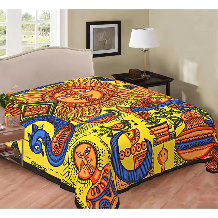 Printex-Tapiz with Estilo de Mandala Indio-220x240 cm- Pareo Manta Picnic,Yoga, Antiarena, Multiusos, Decoracion Cocina, Toalla de Playa - 1
