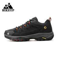 Zapatos De Senderismo Para Hombres HIKEUP De Cuero Suela De Goma Antideslizante Transpirables Malla Superior Tamaño 40-45 Color Negro Verde Caqui Gris - details 42