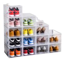 Zapatero plegable para el hogar, caja zapatos ,caja plastico cajone caja de almacenamiento de plástico transparente, organizador de zapatos, Zapatero de almacenamiento para zapatos de baloncesto, tacones altos 2 tamaños - details 4