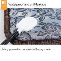 Manta eléctrica para mascotas, almohadilla de calentamiento de invierno, nido calentado para gatos y perros, calentador impermeable, protección de apagado, alfombrilla resistente a las mordeduras, cama - details 5