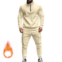 Conjunto Deportivo Casual Para Hombres Verano Otoño Invierno Con Cierre De Cremallera Y Veludo Tejido De Poliéster Talla S a XXXL - details 189