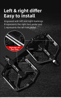 Pedales De Bicicleta De Aluminio Ultraligero Universal Para Ciclismo MTB Con 4 Rodamientos Sellados Calidad Superior Para Carretera Y Montaña - details 6
