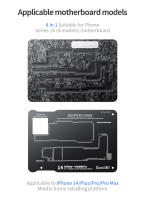 Plataforma De Reflambeo QIANLI Para Series iPhone X 11 12 13 14 Con Estación De Plantación De Cinc Y Stencil Herramienta Manual De Alta Calidad - details 27