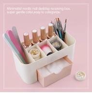 Caja De Almacenamiento Para Arte De Uñas Organizador De Manicura Con Algodón Para Limpieza Y Pads De Suéter Plástico Contenedor Para Esmaltes De Gel Y Otros Suministros De Uñas - details 1