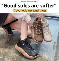 Zapatos Casuales Para Mujer Versátiles Y Moda Retro Altas a La Cintura Impermeables Con Suela Gruesa Zapatos De Tren Crustáceo Primavera Otoño - details 6