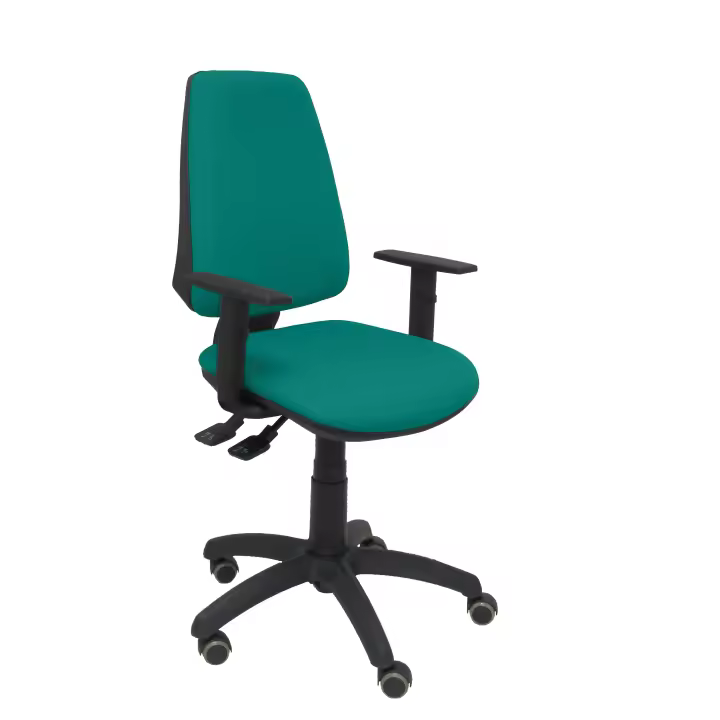 Piqueras Y Crespo Silla Elche S BALI Turquesa Ergonómica con Brazos y Ruedas - 1