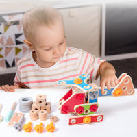 Juguetes Educativos De Madera Para Niños Bloques De Construcción Desmontaje Y Re Montaje Juego De Puzzle Montessori - details 6