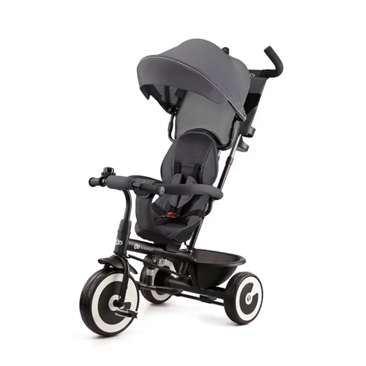 Triciclo Evolutivo ASTON de Kinderkraft, Cabina desplegable, Cinturón, 9 Meses a 5 Años - 1