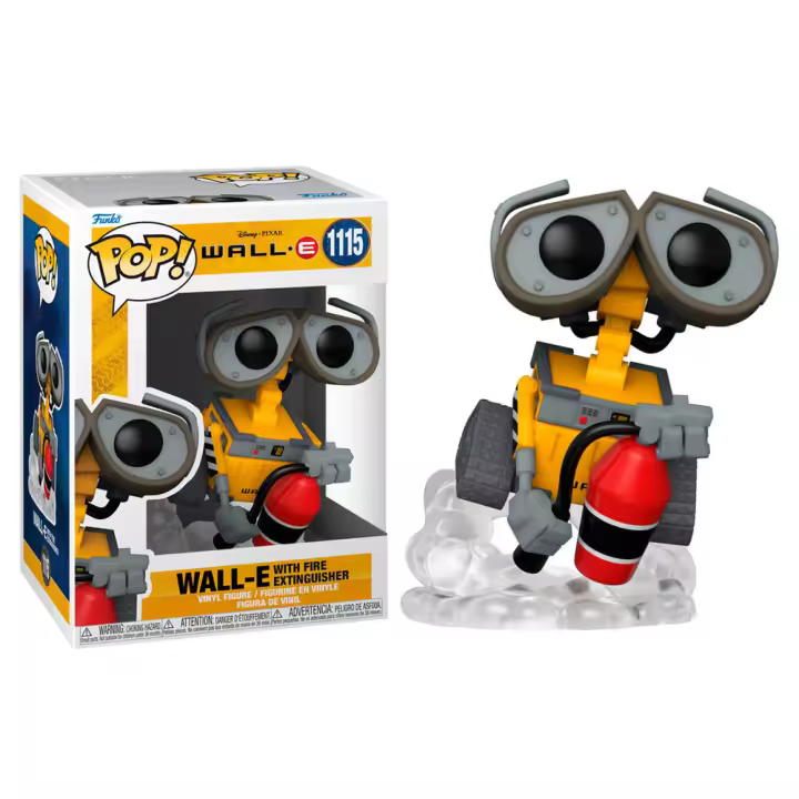 Figura Pop Disney Wall-E Wall-E With Fire Extinguisher-Figura de Vinilo Coleccionable - Idea de Regalo- Mercancia Oficial - Juguetes para Niños y Adultos - Movies Fans - Muñeco para Coleccionistas y Exposición - 1