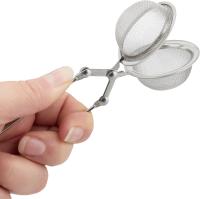 Colador de té, Juego de 3, Maple Filter inoxidable, Hojas y especias molida, Malla FINA, Ø 4 cm, Plata - details 4