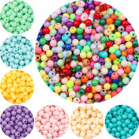 30G Sobre 900Pcs De Cuentas Redondas De Acrílico De Colores Sólidos Para Manualidades DIY Joyería Pendientes Collares Accesorios - details 5