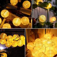 Luces Solares LED 10-30 Luz Impermeable Para Jardín Puerta Decoración Exterior Guirnalda Solar Para Boda Lámpara De Luces De Calle - details 8