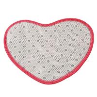 Alfombra De Piso En Forma De Corazón De Microfibra Suave Antideslizante 30x40cm Para Baño Dormitorio Sala De Estar Alfombras Decorativas Modernas - details 1
