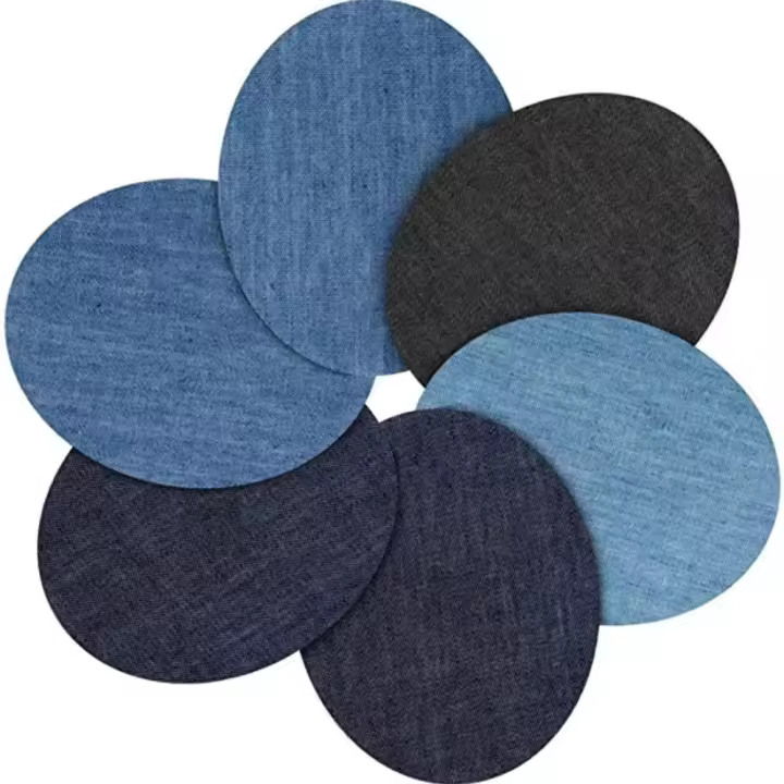 Parches De Denim Para Reparación De Jeans Parches De Rodilla Y Codo a Máquina Soldados Para Ropa Y Pantalones Técnicas Bordadas - 1