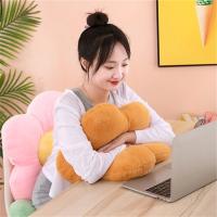 Cojín De Tela De Peluche Floral Suave Para Silla Y Sofá Decorativo Para Dormitorio Y Sala De Estar Regalo De Cumpleaños - details 3