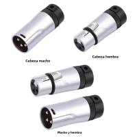 Adaptador De Soldadura De Micrófono XLR Compacto Para Hombre/Mujer 90° Derecha 3Pin Jack Socket De Audio DMX Plug Hybrido - details 8