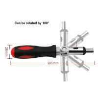 Destornillador De Rosca Multifuncional Con Angulo Variable 0-180 Grados Puede Girar a Izquierda Y Derecha Interfaz Hexagonal 1/4 Pulgada - details 0
