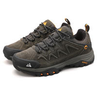 Zapatos De Senderismo Para Hombres HIKEUP De Cuero Suela De Goma Antideslizante Transpirables Malla Superior Tamaño 40-45 Color Negro Verde Caqui Gris - details 45