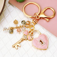 Llavero De Corazón Con Rhinestone Llavero De Mujer Llavero De Bolso Llavero De Mochila Llavero De Coche Encanto Para Amantes Regalo De San Valentín - details 1