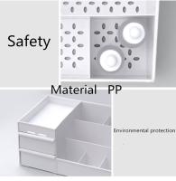 Organizador De Maquillaje Grande Caja De Almacenamiento Para Joyas Y Esmaltes De Uñas Contenedor De Mesita Espejo - details 4