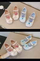 Sandalias Para Niñas De Cuero Glitón Y Diamantes Con Lazo Azul Y Rosa Antideslizantes Tallas 3-12 Años Zapatos Sencillos Para Bebés - details 25
