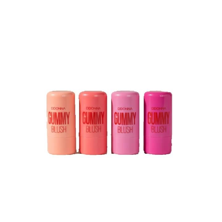 PACK Gummy Blush DDONNA Lips & Cheeks - Colorete en barra con textura jelly para labios y mejillas, acabado jugoso y larga duración - Fórmula fácil de aplicar y difuminar, ideal para un efecto natural y fresco - 🚚 Envíos a España 24/48 horas.