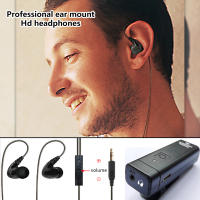 Sistema De Monitoreo De Auriculares Inalámbricos Profesionales IEM Transmisor Receptor Estéreo Con Devolución En Tiempo Real Para Cantante Banda Escenario - details 4