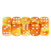 Juego De Dados D6 De Calidad Premium Con Puntos Redondos 12mm Colores Mixtos Pack De 10 Para Juegos De Mesa Y Tablero - details 4
