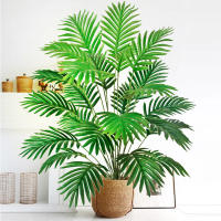 Gran Árbol De Palma Artificial 68-120cm Planta Falsa Verde De Plástico Para Decoración De Jardín Y Hogar Ramas De Palma Tropicales - details 9