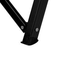 Aktive - Silla plegable acolchada, 49x76x109 cm, color negro, 5 posiciones, topes antideslizantes, tejido poliéster, incluye bolsa de transporte, peso soportado 110 kg, sillas de playa plegables, sillas plegables terraza, silla plegable camping - details 4