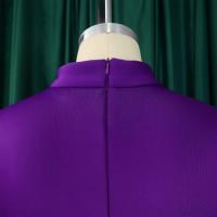 Vestido Elegante De Fiesta Para Mujer 2024 Con Cuello Con Lazo Manga Corta Cintura Alta A-Line Plisado Hasta El Tobillo Vestido De Cumpleaños - details 36