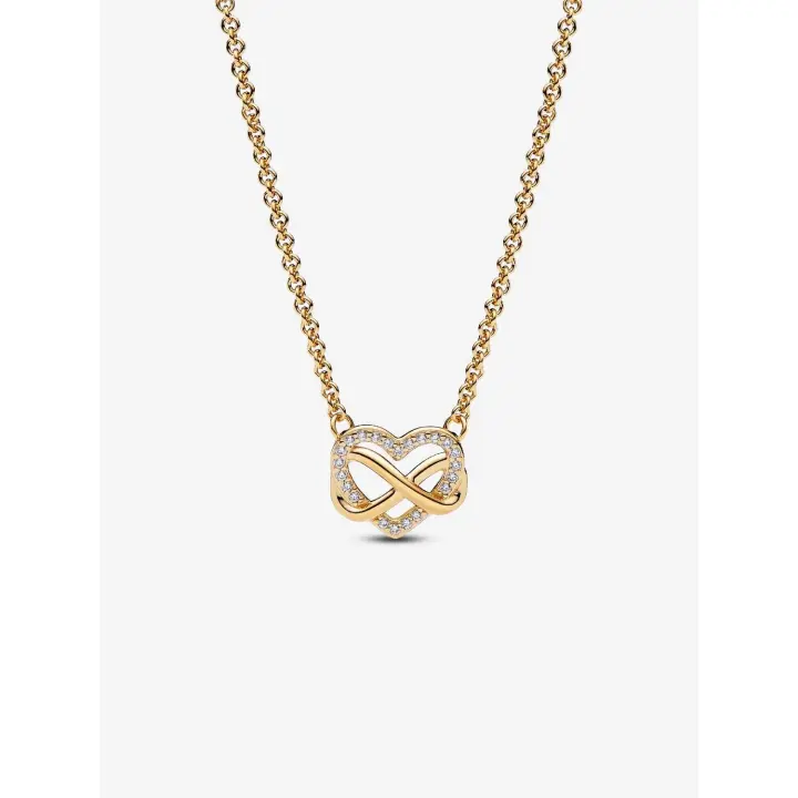 Pandora - Collar with brilliant Infinite Corazón-Baño de Oro de 14K - 1
