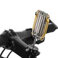 Kit De Reparación De Bicicleta Multifuncional 11 En 1 Herramienta De Ciclismo Con Llaves De Enchufe Destornillador Cadena Hexagonal Y Llaves De Espiga En Aleación De Aluminio Rojo/Azul/Oro/ Negro - details 9