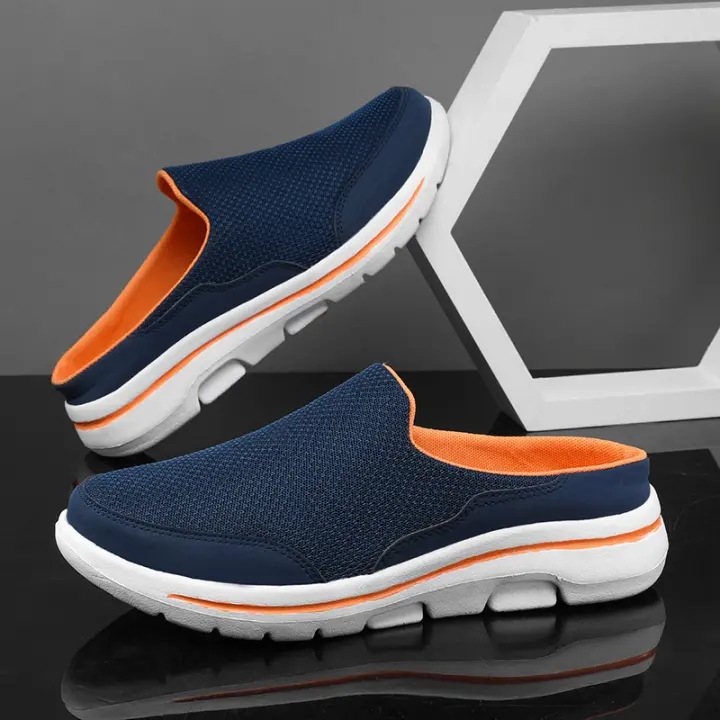 Zapatillas De Hombre Verano Transpirables Para Uso Doméstico Con Suela Gruesa Moda Pareja Zapatos Comodidad Al Caminar Chanclas Hombre - 1