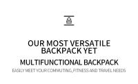 Mochila Negra De Cuero Genuino Para Hombre Bolsa De Viaje Casual Gran Capacidad Para Portátil De 14 Pulgadas Mochila Deportiva Con Manija Suave Estilo Preppy - details 2